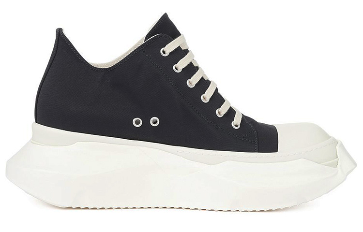 Order RICK OWENS DRKSHDW Fogach Instract 面棉布羅緞幫低運動鞋 黑色