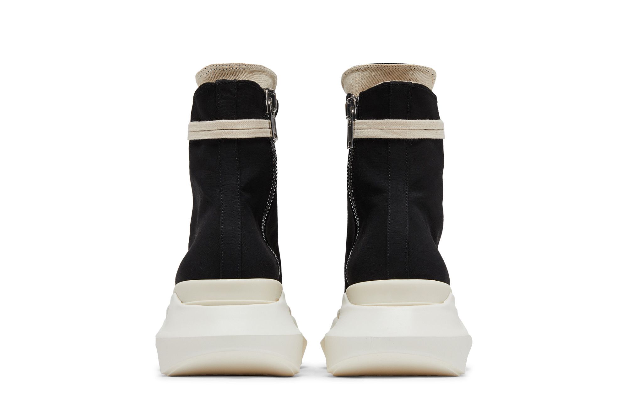 Details for Rick Owens DRKSHDW Fogachine 抽象棉尼龙高帮‘牛奶黑’ DU01B7840-MU-911