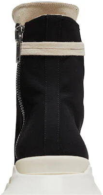 Rick Owens DRKSHDW Fogachine 抽象棉尼龙高帮‘牛奶黑’ DU01B7840-MU-911 Sizing Rick Owens DRKSHDW Fogachine 抽象棉尼龙高帮‘牛奶黑’ DU01B7840-MU-911