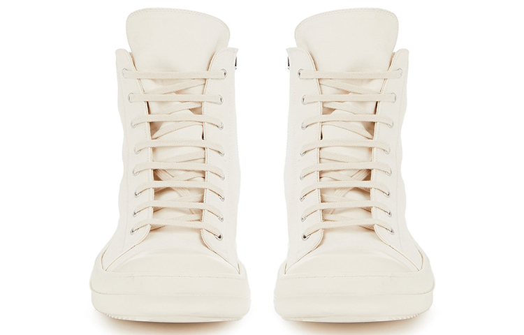 Lookbook Rick Owens DRKSHDW Fogachine Baumwolle Nylon High ''Natural'' Sneakers DU01B7800-MU-2111