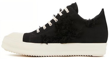 Rick Owens DRKSHDW Fogachine Slashed Stretch Denim Low 'Black Milk' DU01B7802-SBSLH-911 Rick Owens DRKSHDW Fogachine Slashed Stretch Denim Low 'Black Milk' DU01B7802-SBSLH-911
