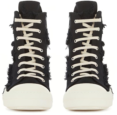 Rick Owens DRKSHDW Fogachine Slashed Stretch Denim High 'Black Milk' DU01B7800-SBSLH-911 Lookbook Rick Owens DRKSHDW Fogachine Slashed Stretch Denim High 'Black Milk' DU01B7800-SBSLH-911