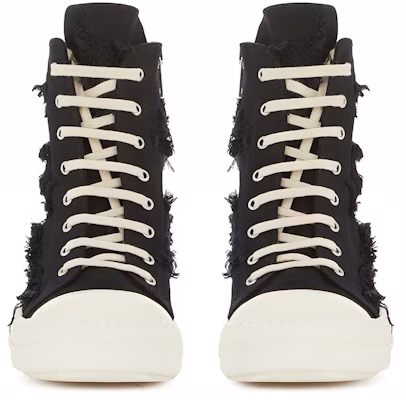 Rick Owens DRKSHDW Fogachine Slashed Stretch Denim High 'Black Milk' DU01B7800-SBSLH-911 Lookbook Rick Owens DRKSHDW Fogachine Slashed Stretch Denim High 'Black Milk' DU01B7800-SBSLH-911