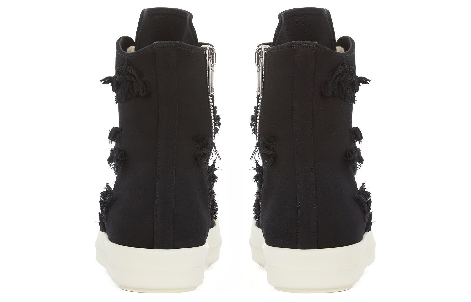 Shop Rick Owens DRKSHDW Black Milk Jeans Robek Elastis Tinggi DU01B7800-SBSLH-911