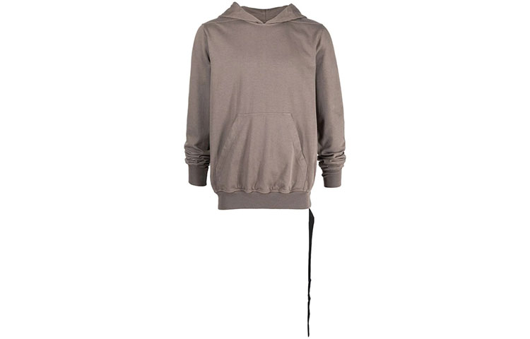 Order Rick Owens DRKSHDW FW21 Hoodie Coklat Kantong Solid. DU02A3289RIG-34