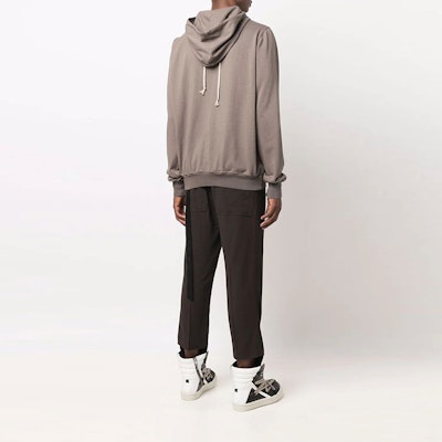 Rick Owens DRKSHDW FW21 Hoodie Coklat Kantong Solid. DU02A3289RIG-34 Shop Rick Owens DRKSHDW FW21 Hoodie Coklat Kantong Solid. DU02A3289RIG-34