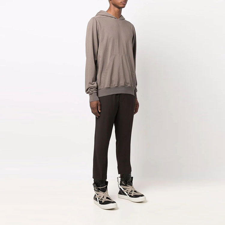 Purchase Rick Owens DRKSHDW FW21 Hoodie Coklat Kantong Solid. DU02A3289RIG-34