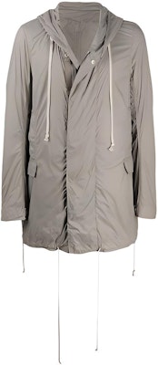 Rick Owens DRKSHDW FW21 Hoodie Coat Abu-Abu Logo Panjang Sedang. DU20S5968-ND Buy Rick Owens DRKSHDW FW21 Hoodie Coat Abu-Abu Logo Panjang Sedang. DU20S5968-ND