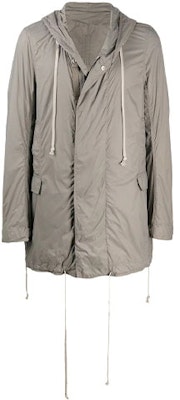 Rick Owens DRKSHDW FW21 Hoodie Coat Abu-Abu Logo Panjang Sedang. DU20S5968-ND Order Rick Owens DRKSHDW FW21 Hoodie Coat Abu-Abu Logo Panjang Sedang. DU20S5968-ND