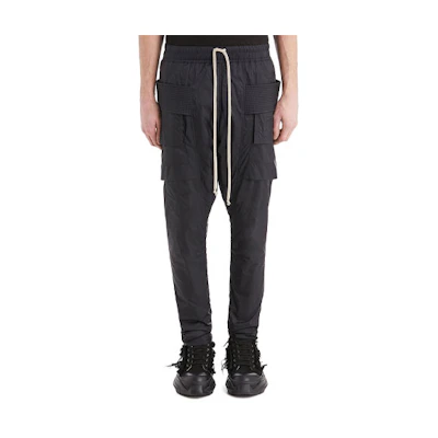 Rick Owens DRKSHDW FW21 Knit Pocket Drawstring Casual Pants Black DU02A3376ND-09
