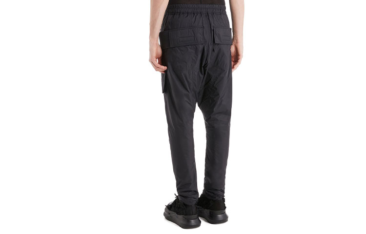Lookbook Pantalones Negros Casuales Rick Owens DRKSHDW FW21 Knit Pocket con Cordón DU02A3376ND-09