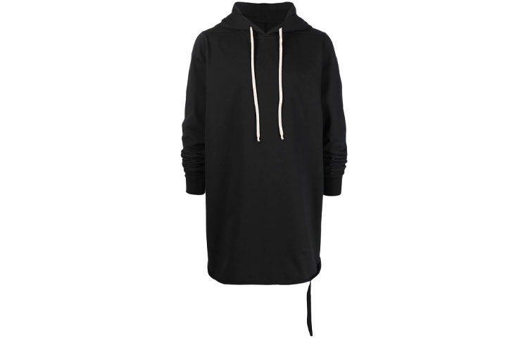 Rick Owens DRKSHDW FW21 Layered Hoodie Black DU02A3285RIG-09
