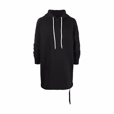 Rick Owens DRKSHDW FW21 Layered Hoodie Black DU02A3285RIG-09