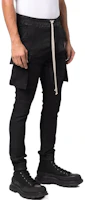 Purchase Rick Owens DRKSHDW FW21 修身黑色工裝牛仔褲 DU02A3386SBB-09
