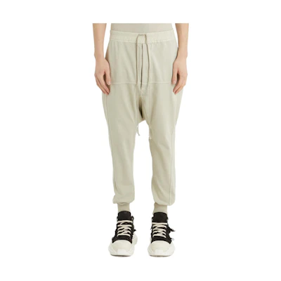 Rick Owens DRKSHDW FW22 Beige Drawstring Jogger Sweatpants. DU02B4395RIG-08