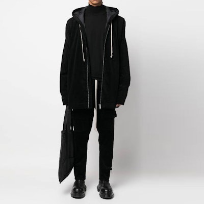 Rick Owens DRKSHDW FW22 黑色纯色拉链连帽夹克外套 DU02B4790VS-09 Shop Rick Owens DRKSHDW FW22 黑色纯色拉链连帽夹克外套 DU02B4790VS-09
