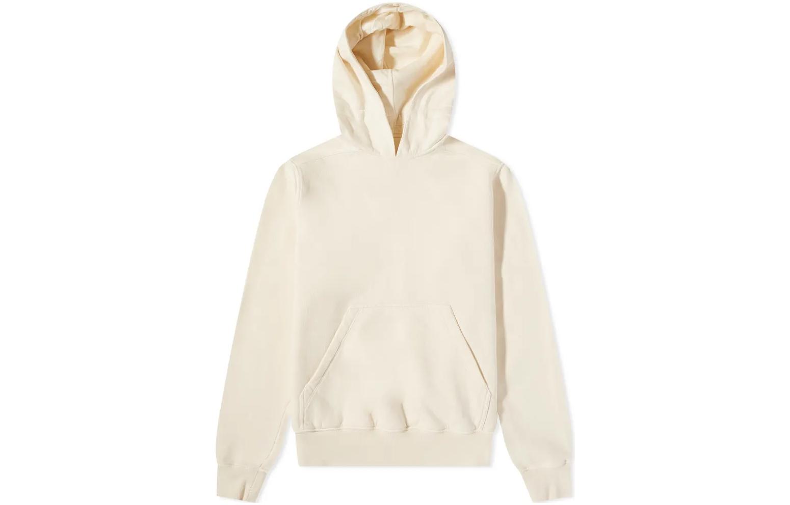Rick Owens DRKSHDW FW22 Beige Pullover Hoodie Long Sleeve Sweater DU01B7289F-21