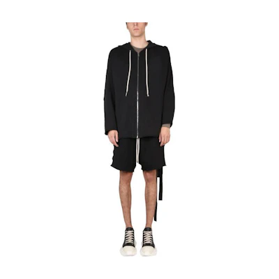 Rick Owens DRKSHDW FW22 Black Hooded Long Sleeve Jacket DU02B4275RI-G09