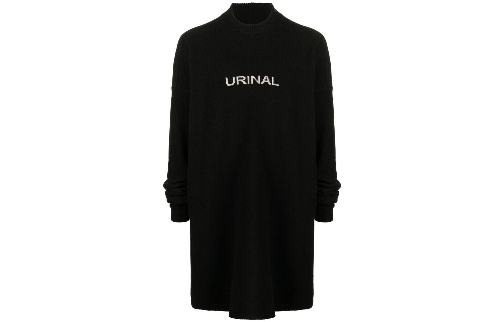 Order Rick Owens DRKSHDW FW22 黑色字母提花羊绒针织毛衣 男装. RR02B2671WSBRU-0908