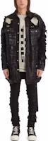 Purchase Rick Owens DRKSHDW FW22 黑色毛邊拉鍊牛仔褲 男款 DU02B4364SBFLS-09