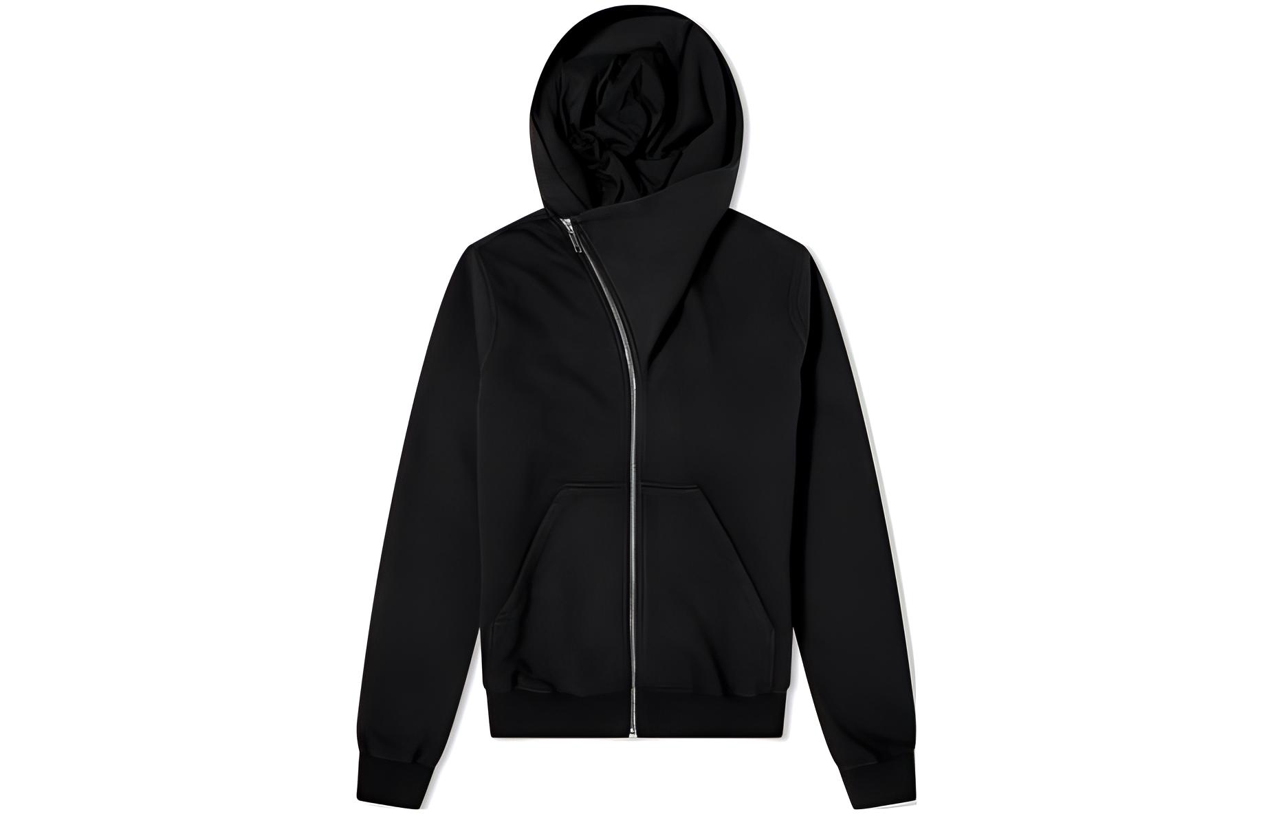 Rick Owens DRKSHDW FW22 Black Zipper Hoodie Jacket Casual Wear DS02B4236F-09