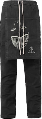 Rick Owens DRKSHDW FW22 Celana Denim Hitam Motif Graffiti Pilihan. DU02B4370SBBEP7-908 Order Rick Owens DRKSHDW FW22 Celana Denim Hitam Motif Graffiti Pilihan. DU02B4370SBBEP7-908