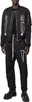 Lookbook Rick Owens DRKSHDW FW22 圖案直筒長褲 黑色 DU02B4377MUEH-109
