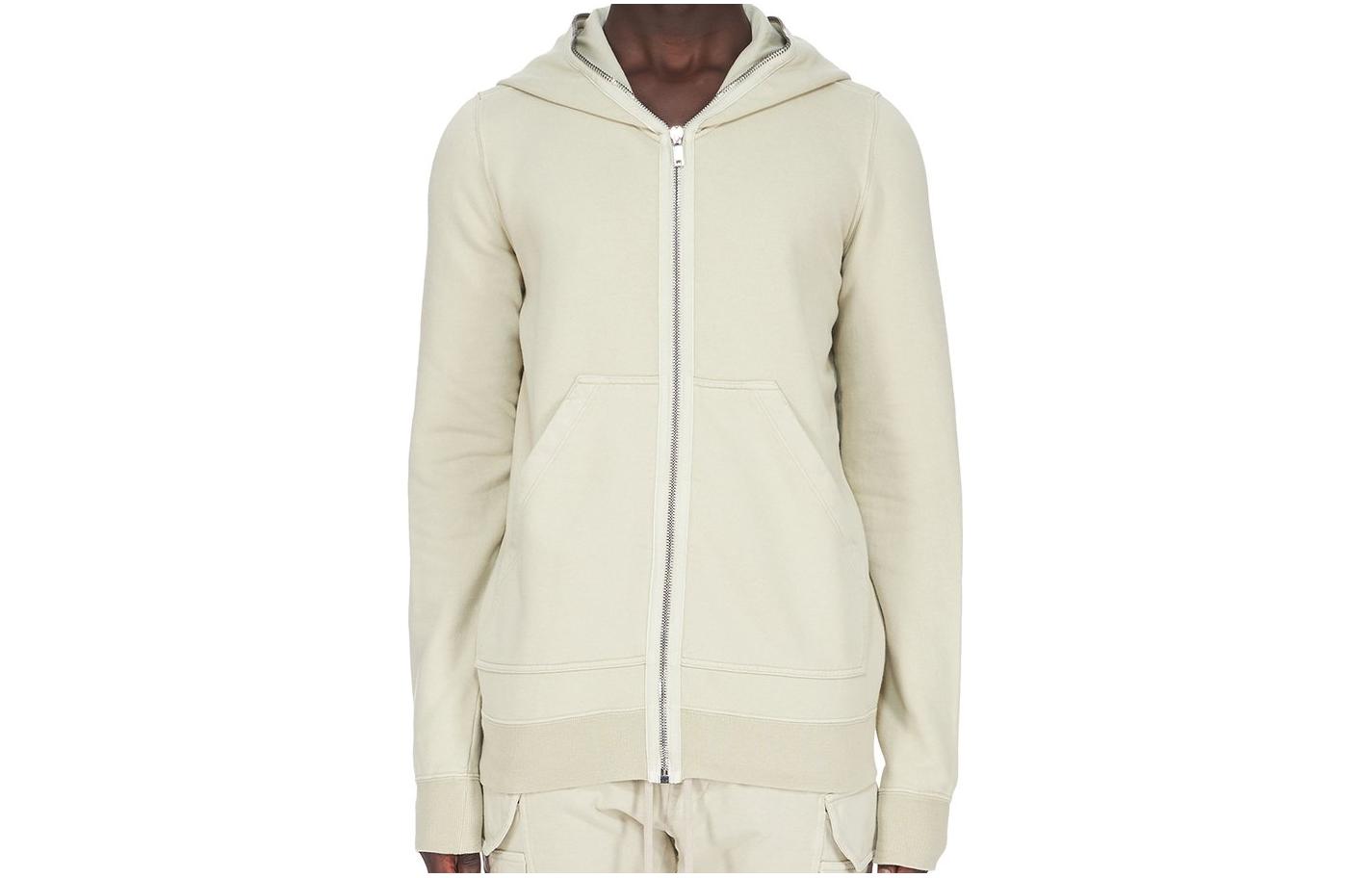 Rick Owens DRKSHDW FW22 Heavyweight Hoodie Off-White DU02B4280_F_08_01
