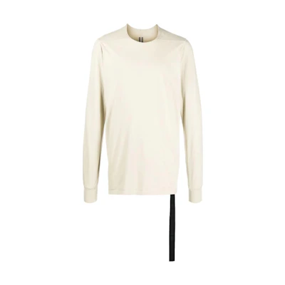 Rick Owens DRKSHDW FW22 Ivory Crewneck Pullover Long Sleeve T-Shirt Mens. DU02B4260RN-08