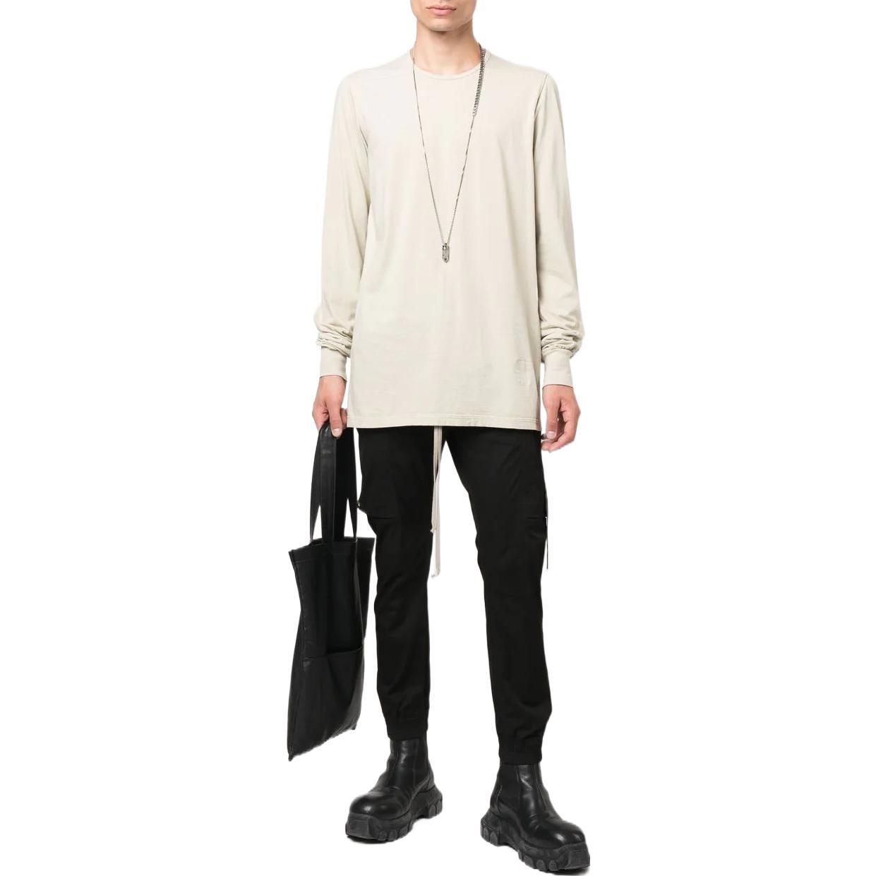 Lookbook Rick Owens DRKSHDW FW22 Ivory Crewneck Pullover Lengan Panjang Pria. DU02B4260RN-08