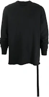 Rick Owens DRKSHDW FW22 Monochrome Ribbed Pullover Sweatshirt Black DU02B4279F-09 Rick Owens DRKSHDW FW22 Monochrome Ribbed Pullover Sweatshirt Black DU02B4279F-09