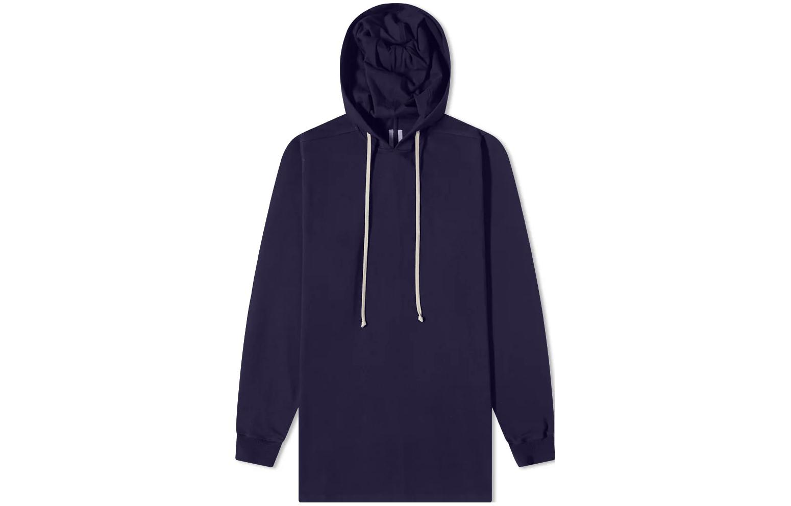 Rick Owens DRKSHDW FW22 Plain Purple Hoodie Long Sleeve DU01C6285RN-06