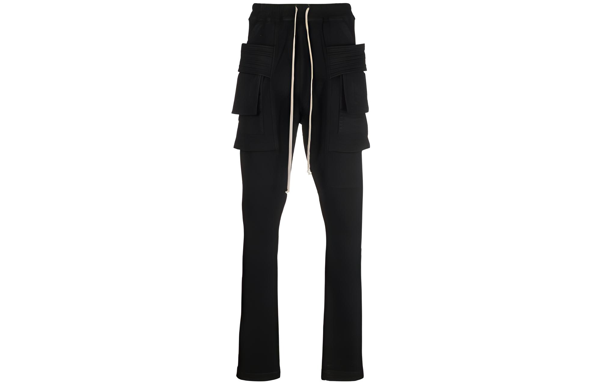 Rick Owens DRKSHDW FW22 Solid Pocket Long Pants  Black. DU02B4376SBB-09