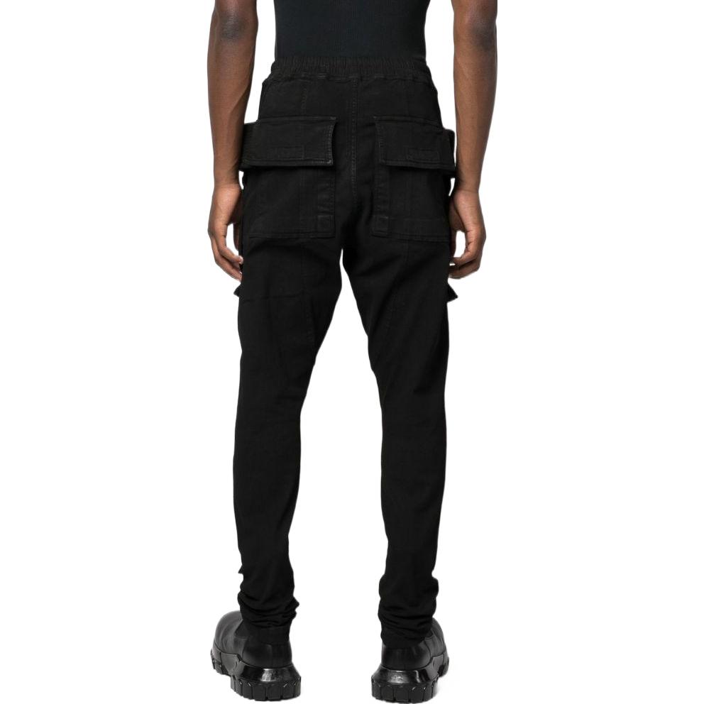 Shop Rick Owens DRKSHDW FW22 纯色长裤 黑色. DU02B4376SBB-09