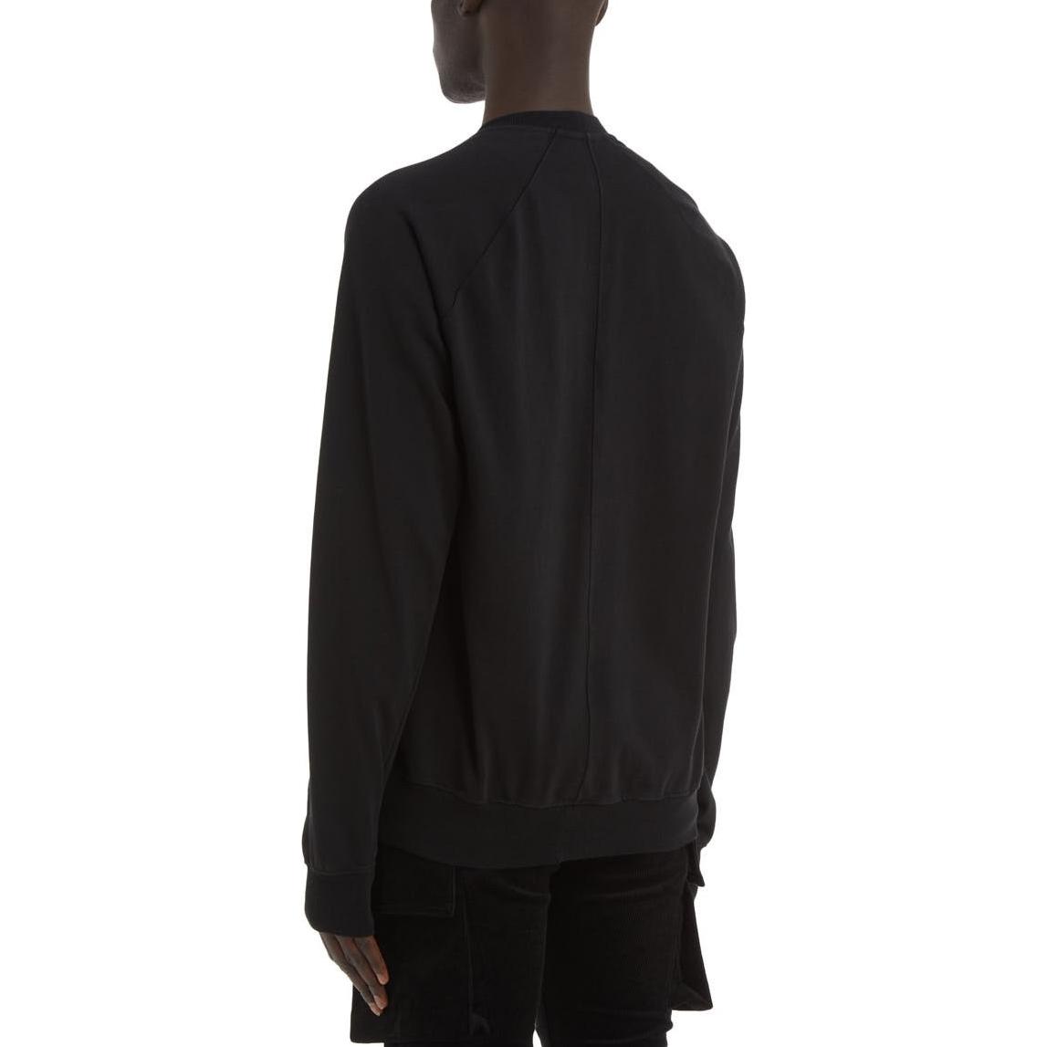 Shop Rick Owens DRKSHDW FW22 Kaos Lengan Panjang Hitam Solid Print DU02B4271RIGEH1-09