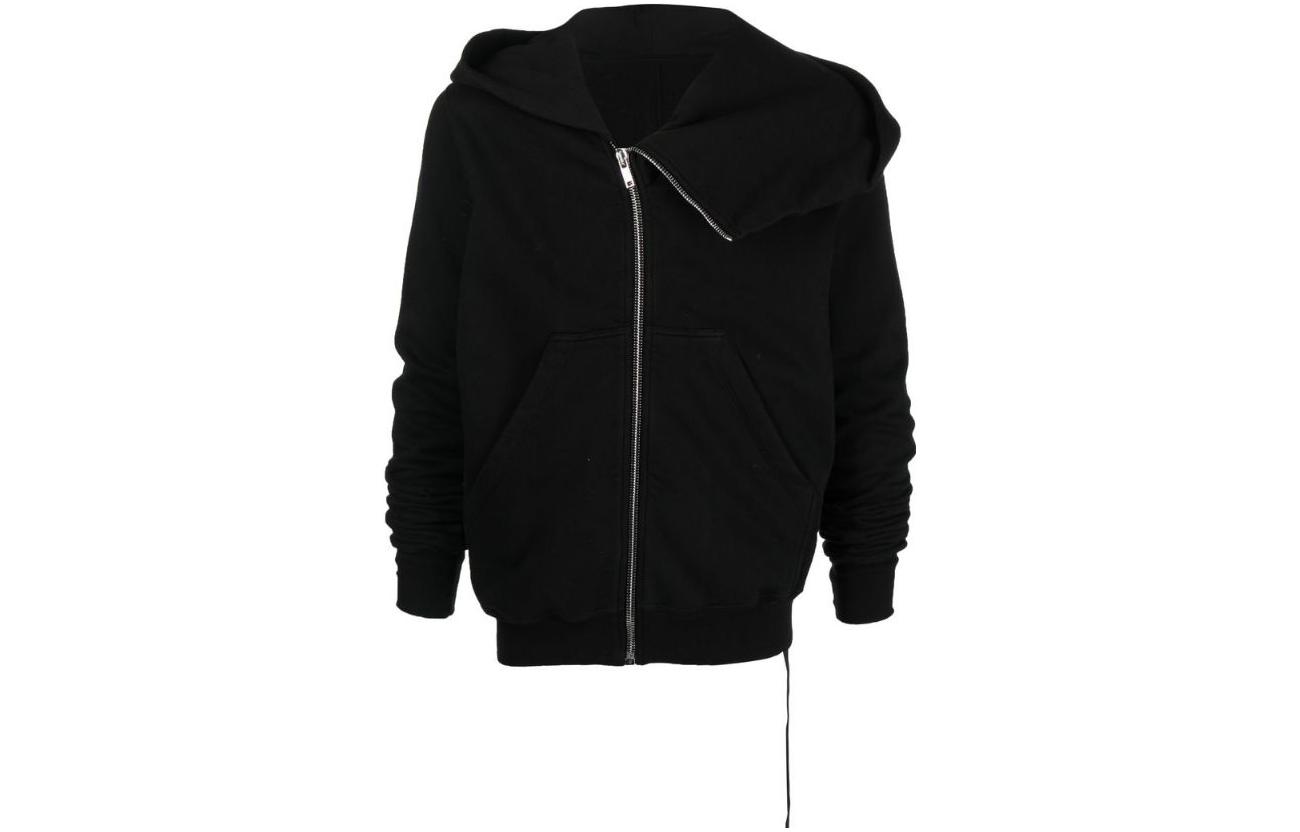 Rick Owens DRKSHDW FW22 Zip-Up Collared Jacket Black DU02B4286F09