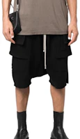 Lookbook Rick Owens DRKSHDW FW23 黑色抽繩休閒短褲 DU02C5382-F-09