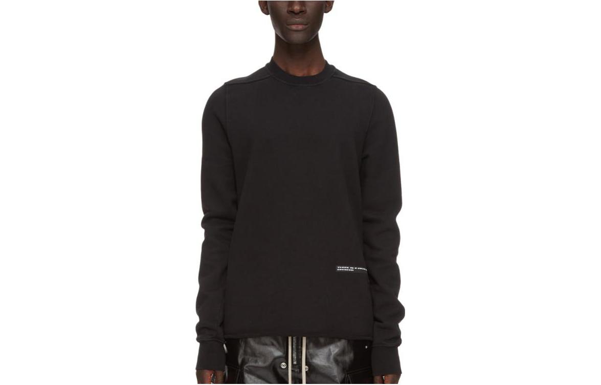 Rick Owens DRKSHDW FW23 Black Oversized Long-Sleeve Sweatshirt Men DU02C5279FER1-09