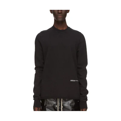 Rick Owens DRKSHDW FW23 Black Oversized Long-Sleeve Sweatshirt Men DU02C5279FER1-09