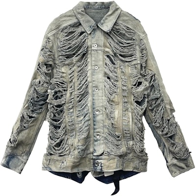 Rick Owens DRKSHDW FW23做旧蓝色牛仔夹克男女款。 DU02C5761DMPSH Buy Rick Owens DRKSHDW FW23做旧蓝色牛仔夹克男女款。 DU02C5761DMPSH