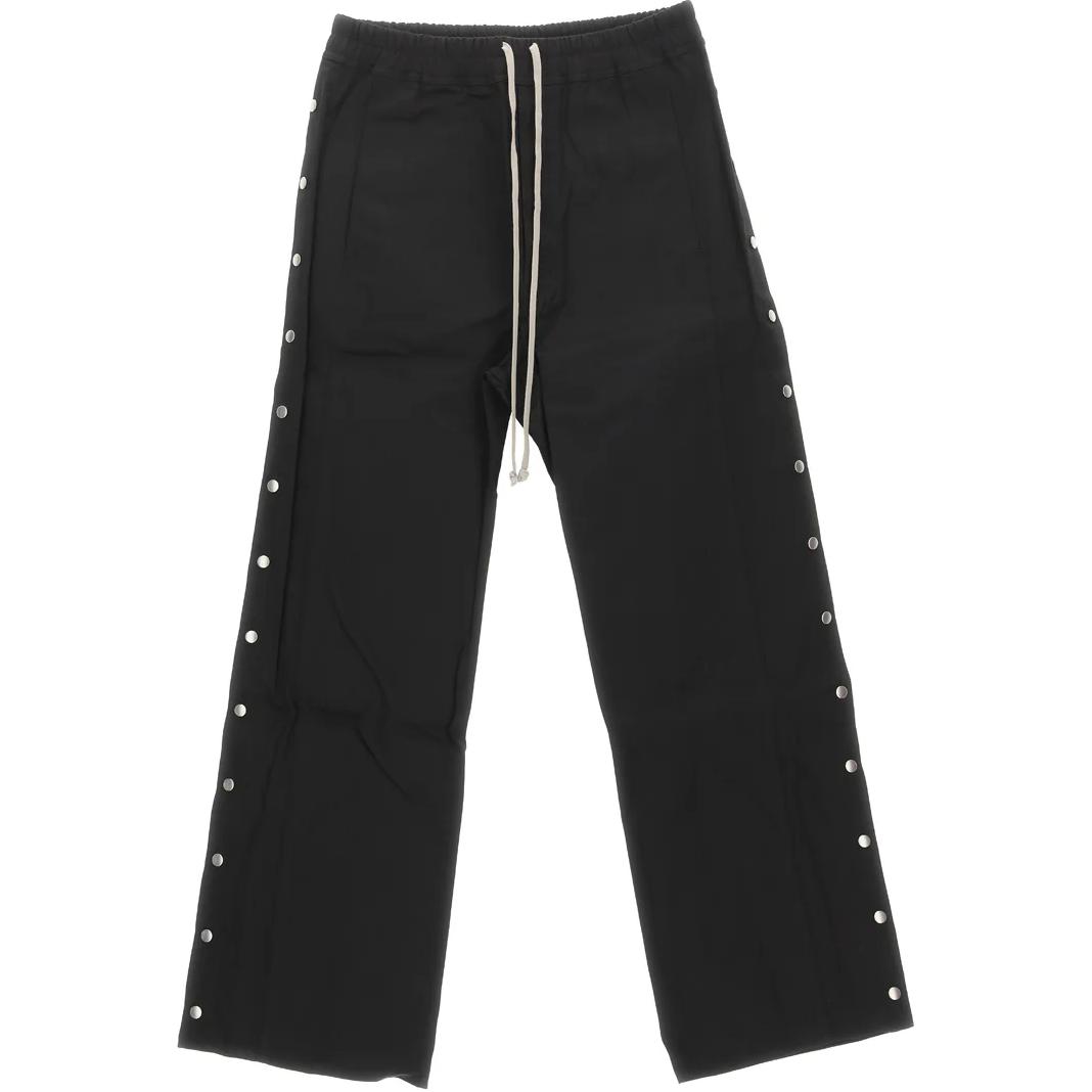 Rick Owens DRKSHDW FW23 Luxor Pusher Cotton Twill Straight-Leg Pants Black Mens. DU02C5393TW-09