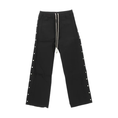 Rick Owens DRKSHDW FW23 Luxor Pusher Cotton Twill Straight-Leg Pants Black Mens. DU02C5393TW-09