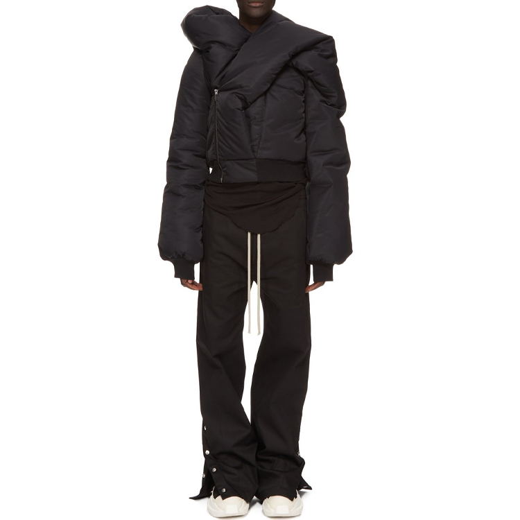 Purchase Rick Owens DRKSHDW FW23 Luxor Pusher 直筒棉斜紋褲 黑色 男款 DU02C5393TW-09