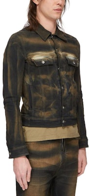 里克欧文斯DRKSHDW FW23 Luxor卡车夹克 泥洗弹力牛仔 男士多色 DU02C5751SDM-84 Purchase 里克欧文斯DRKSHDW FW23 Luxor卡车夹克 泥洗弹力牛仔 男士多色 DU02C5751SDM-84