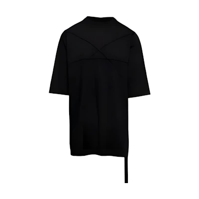 Rick Owens DRKSHDW FW23 Solid Color Oversized Black Crewneck T-Shirt DU02C5274RNET1-09