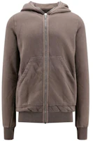 Rick Owens DRKSHDW FW23 Solid Zip-Up Sweatshirt Brown DU02C529134 Rick Owens DRKSHDW FW23 Solid Zip-Up Sweatshirt Brown DU02C529134