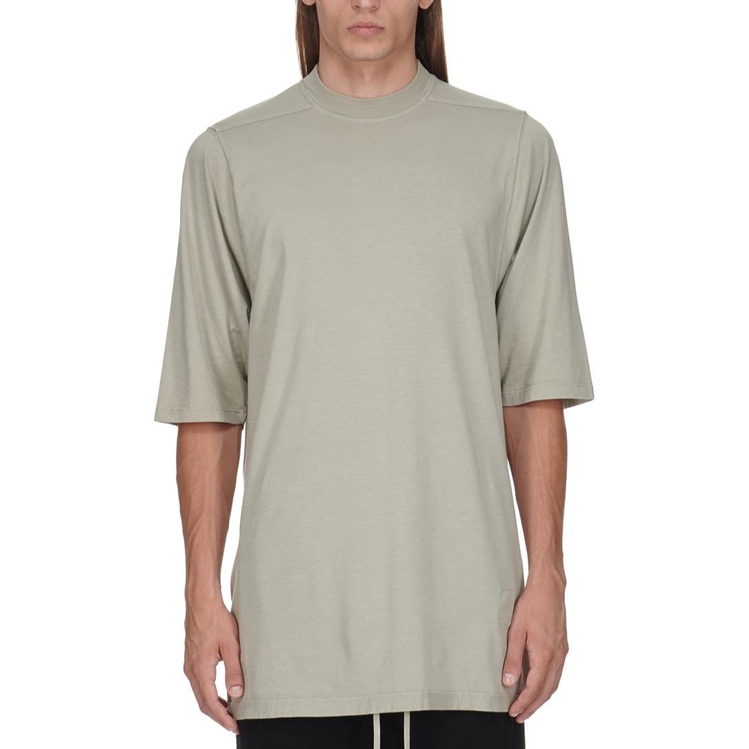 Rick Owens DRKSHDW FW24  Loose-Fit Ribbed Crewneck Tee Pearl Color. DU02D2274RN-08