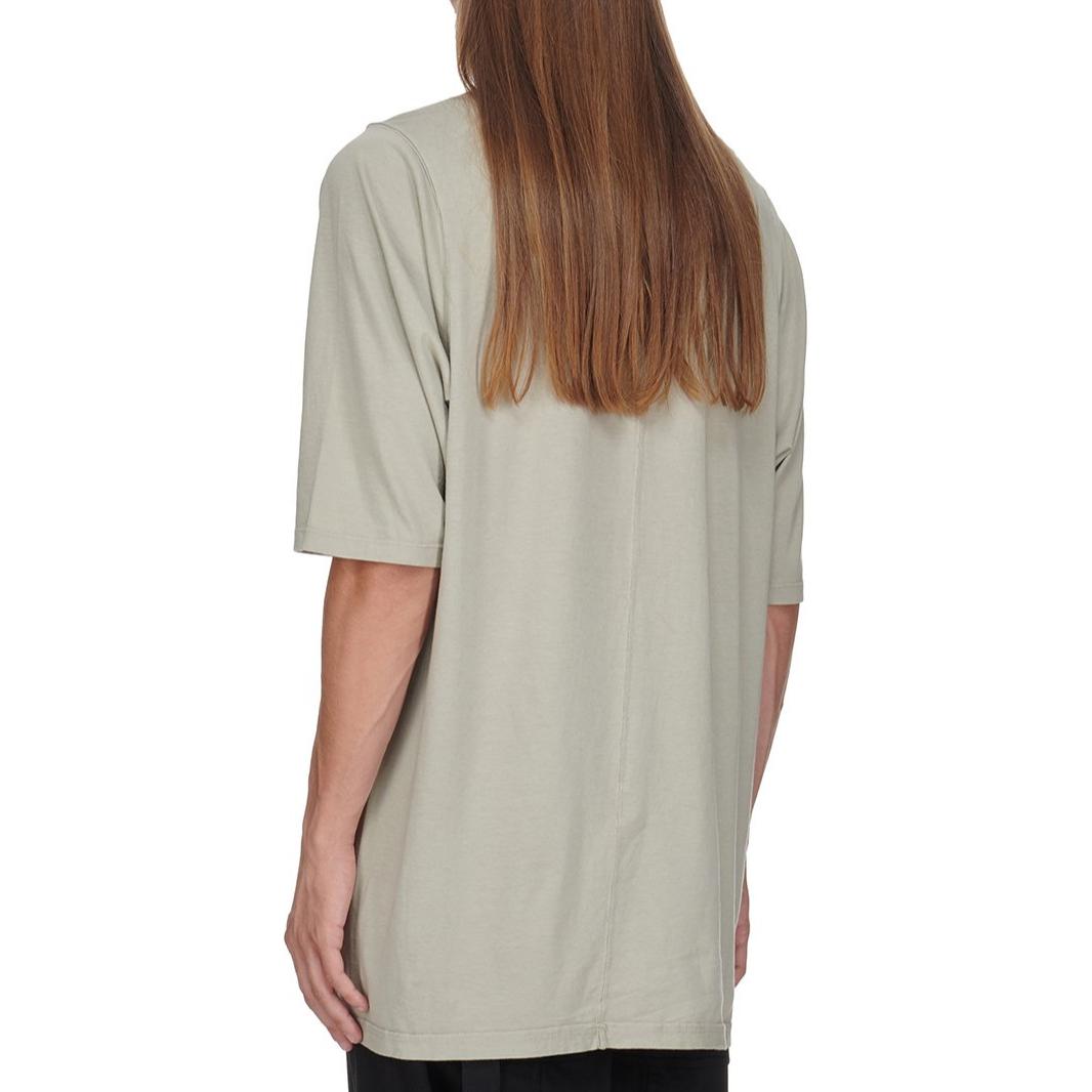 Lookbook 里克·欧文斯DRKSHDW FW24宽松版罗纹圆领T恤珍珠色. DU02D2274RN-08