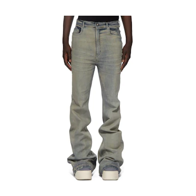 Rick Owens DRKSHDW FW24 High-Waisted Slim Fit Denim Pants Sky Blue Men’s Jeans DU02D2365SKY-46