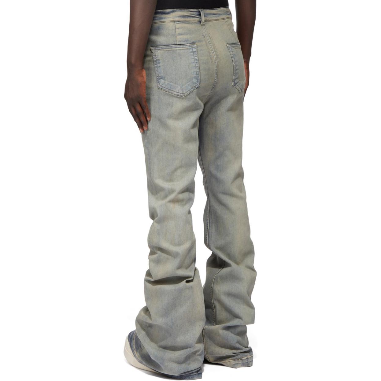 Lookbook Rick Owens DRKSHDW FW24 高腰修身牛仔褲 天藍 男士牛仔褲 DU02D2365SKY-46